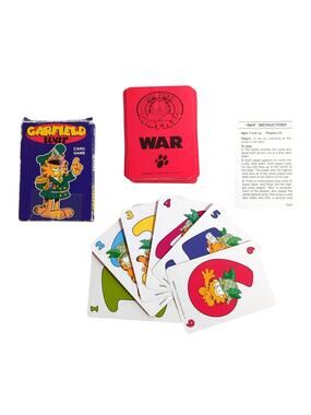 Vintage 1978 Garfield The Cat Comic Strip War Card Game Deck Complete 36 Cards